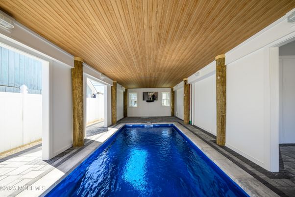Interior, Pool, Wooden Ceilings