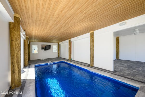 Interior, Pool, Wooden Ceilings