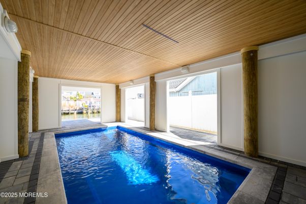 Interior, Pool, Wooden Ceilings