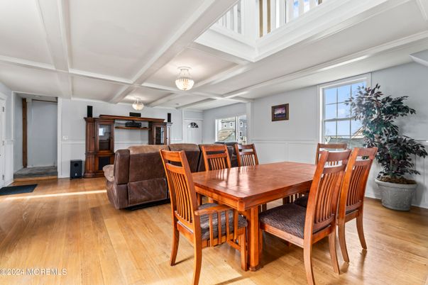 Dining room, Interior, Wood Texture Flooring