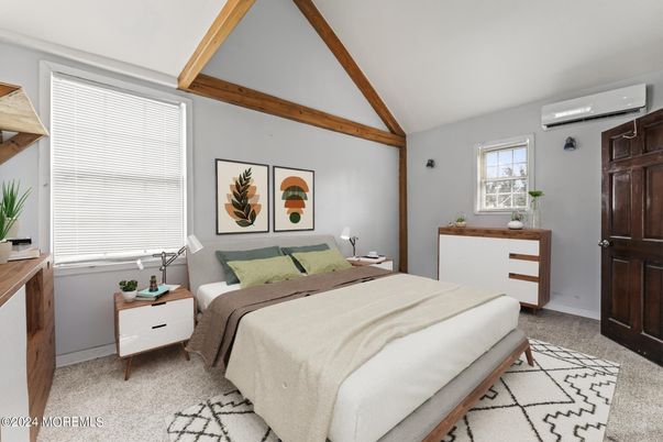 Bedroom, Interior, Wooden Beams