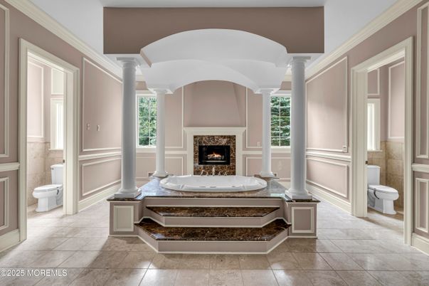 Bathroom, Fireplace, Interior