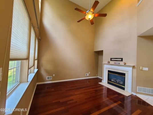 Empty room, Fireplace, Interior, Wood Texture Flooring