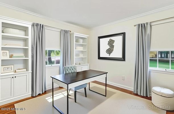 Home Office, Interior, Wood Texture Flooring