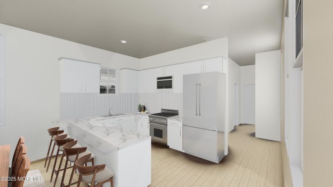 Interior, Kitchen, Recessed Lighting, Stainless Steel Appliances