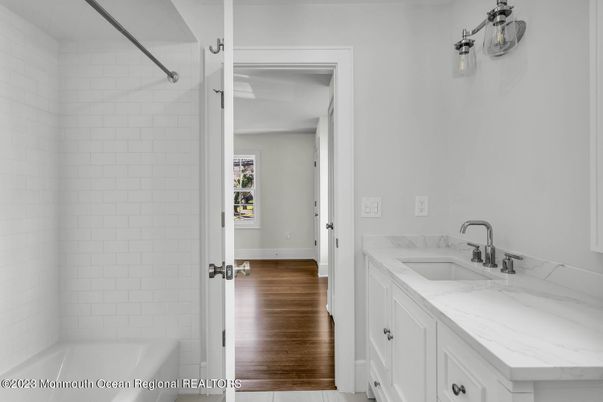 Bathroom, Interior, Wood Texture Flooring