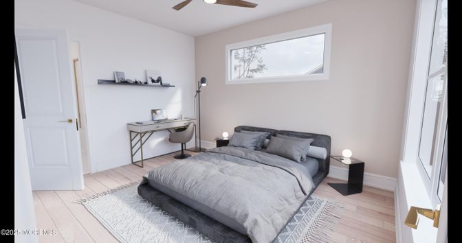 Bedroom, Home Office, Interior, Wood Texture Flooring