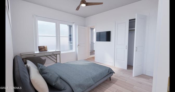 Bedroom, Interior, Wood Texture Flooring