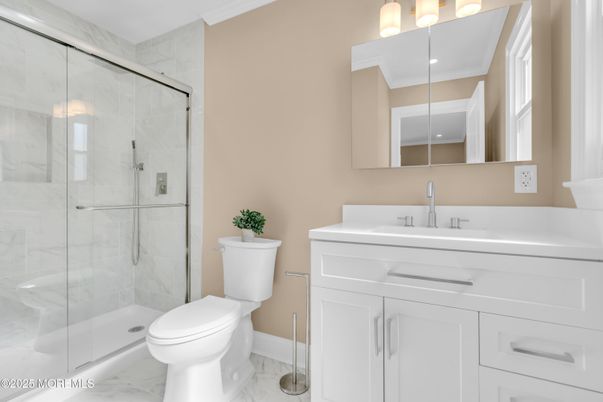 Bathroom, Glass Shower, Interior, Marble, Marble Walls
