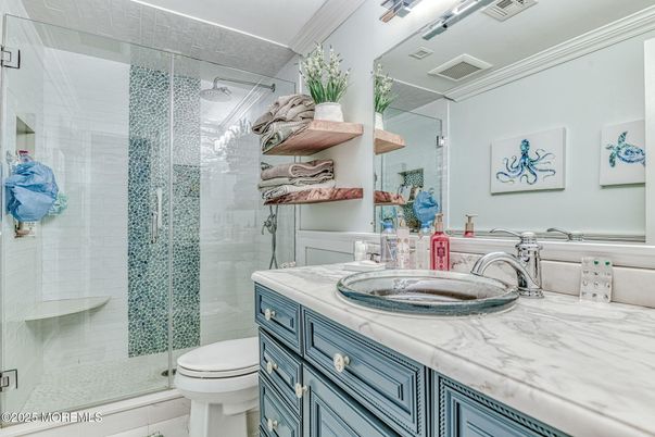 Bathroom, Glass Shower, Interior
