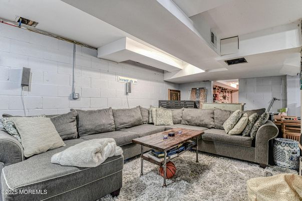 Interior, Living room, Stone Walls