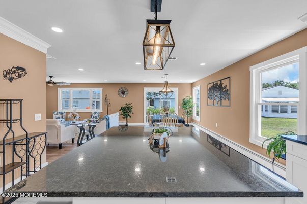 Dining room, Interior, Living room, Pendant Lights, Recessed Lighting