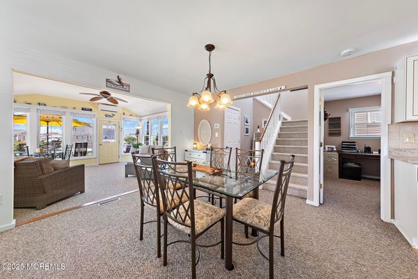 Dining room, Interior, Living room, Pendant Lights