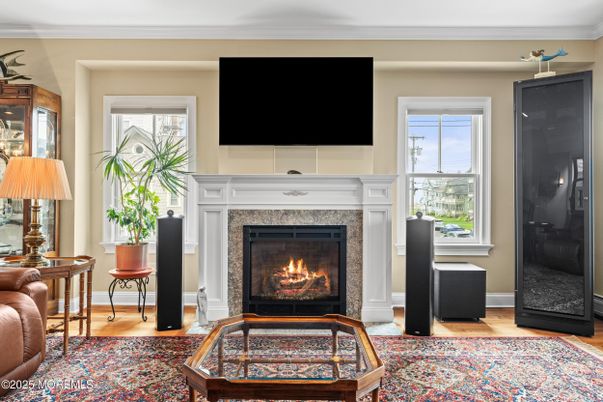 Fireplace, Interior, Wood Texture Flooring