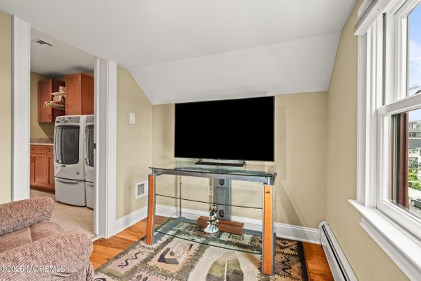 Interior, Washer, Wood Texture Flooring