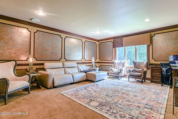 Home Office, Interior, Living room, Recessed Lighting