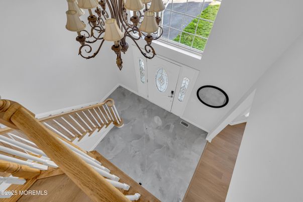 Chandelier, Interior, Wood Texture Flooring
