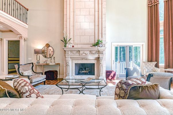 Fireplace, Interior, Living room, Stone Walls