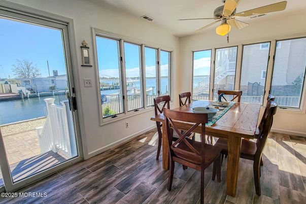 Dining room, Interior, Water, Wood Texture Flooring