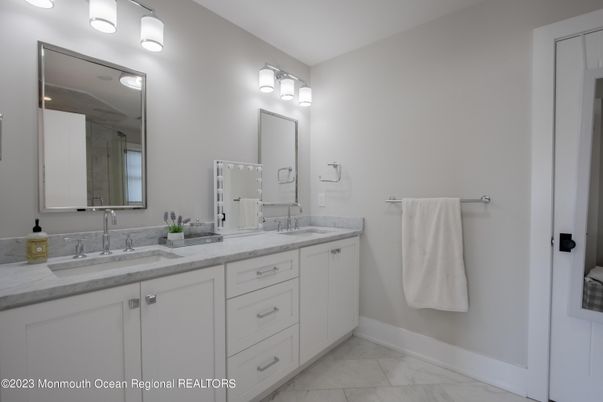Bathroom, Dual Sink Vanities, Interior, Marble