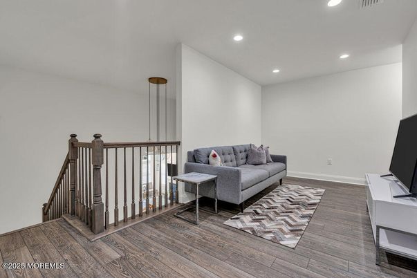 Interior, Pendant Lights, Recessed Lighting, Wood Texture Flooring