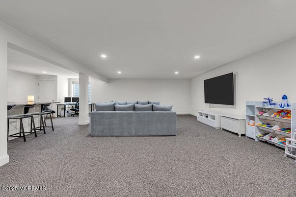 Interior, Living room, Recessed Lighting