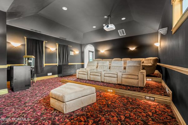 Home Theatre Room, Interior, Projection Screen, Recessed Lighting, Theatre Room
