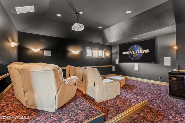 Interior, Projection Screen, Recessed Lighting, Theatre Room