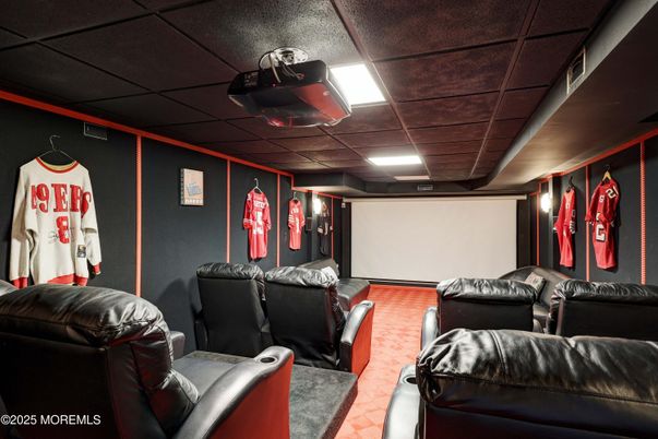 Home Theatre Room, Interior, Projection Screen, Recessed Lighting, Theatre Room