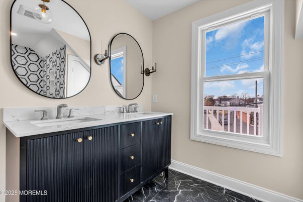 Bathroom, Dual Sink Vanities, Interior, Marble