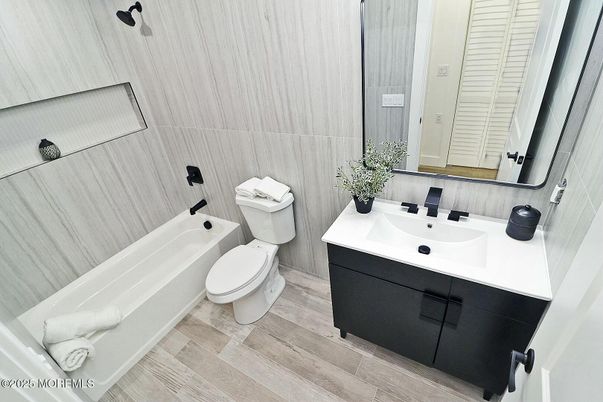 Bathroom, Interior, Wood Texture Flooring