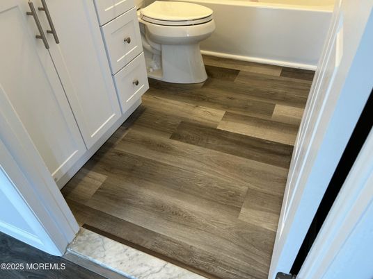 Bathroom, Interior, Wood Texture Flooring
