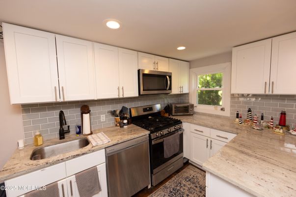 Interior, Kitchen, Recessed Lighting, Stainless Steel Appliances
