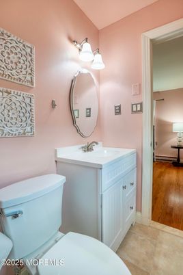 Bathroom, Dual Sink Vanities, Interior, Wood Texture Flooring