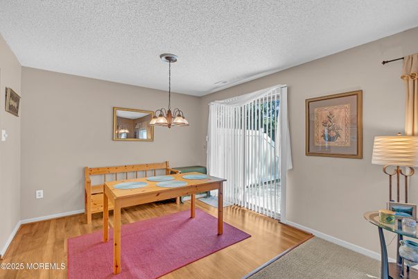 Chandelier, Dining room, Interior, Pendant Lights, Wood Texture Flooring