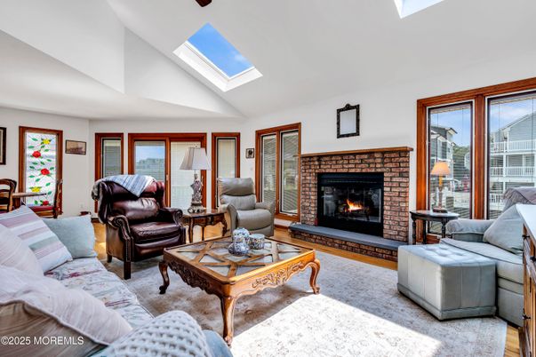 Fireplace, Interior, Living room, Wood Texture Flooring