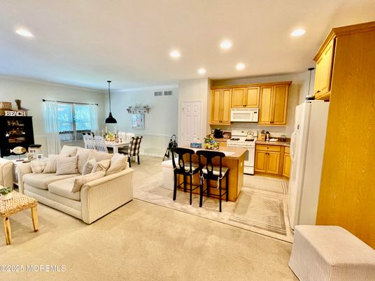 Dining room, Interior, Kitchen, Living room, Pendant Lights, Recessed Lighting