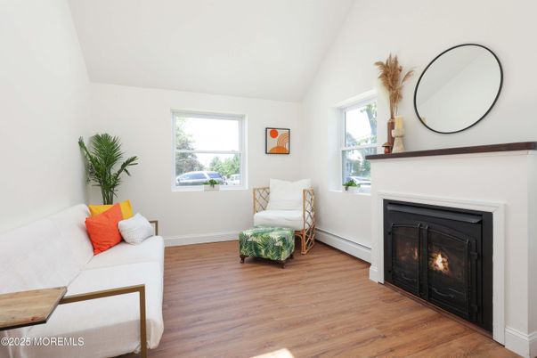 Fireplace, Interior, Wood Texture Flooring