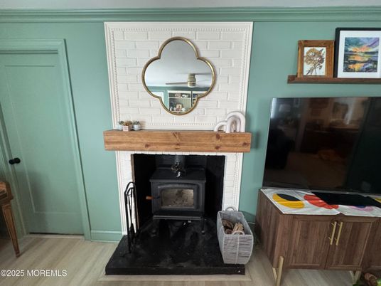 Fireplace, Interior, Wood Texture Flooring