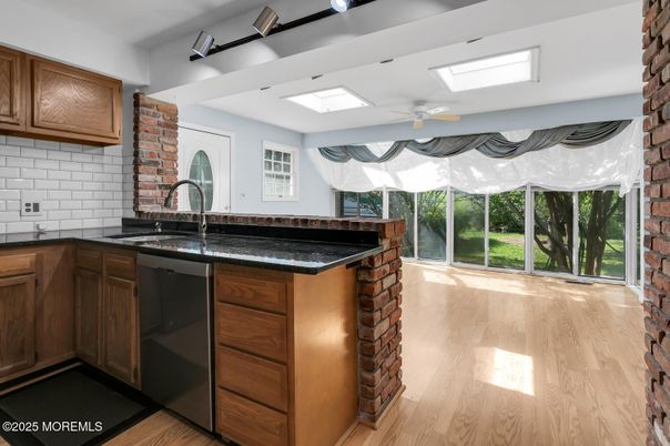 Interior, Kitchen, Wood Texture Flooring