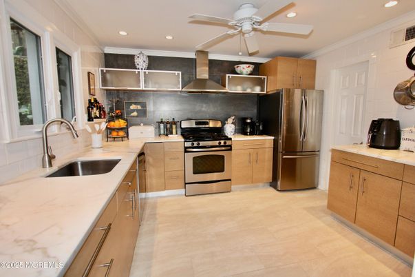 Interior, Kitchen, Recessed Lighting, Stainless Steel Appliances