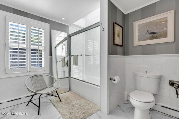 Bathroom, Glass Shower, Interior, Marble, Recessed Lighting