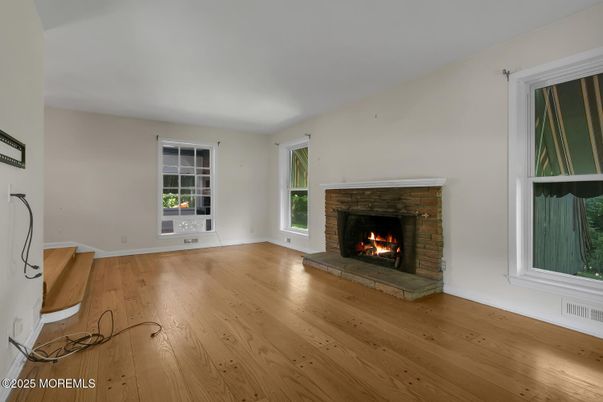 Empty room, Fireplace, Interior, Wood Texture Flooring
