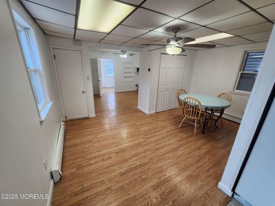 Dining room, Interior, Wood Texture Flooring