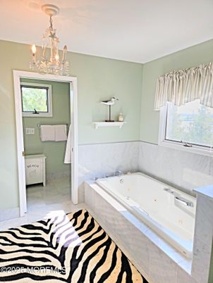 Bathroom, Chandelier, Interior