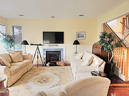 Fireplace, Interior, Living room, Wood Texture Flooring