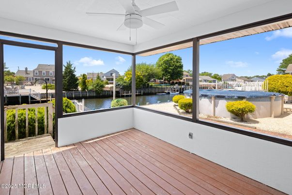 Interior, Sun Room, Water, Wood Texture Flooring