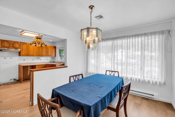 Chandelier, Dining room, Interior, Kitchen, Wood Texture Flooring