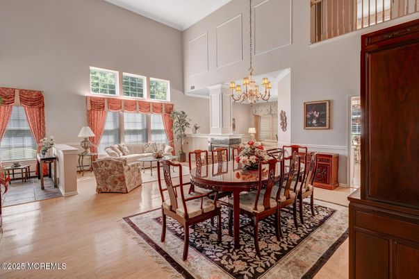 Chandelier, Dining room, Interior, Living room, Wood Texture Flooring