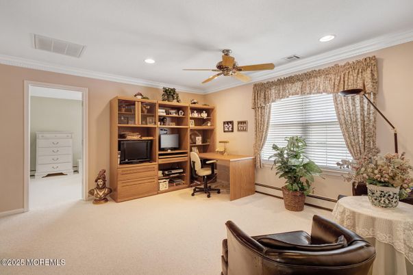 Home Office, Interior, Recessed Lighting